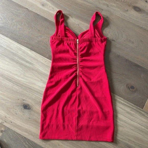 Emerald Sundae Red Banded Bodycon Dress Size Medium - Picture 5 of 9